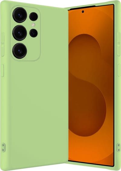 Hoes - Geschikt voor Samsung Galaxy S25 Ultra - Sterk & Shockproof - Hoesje Cover - Siliconen Case - Groen