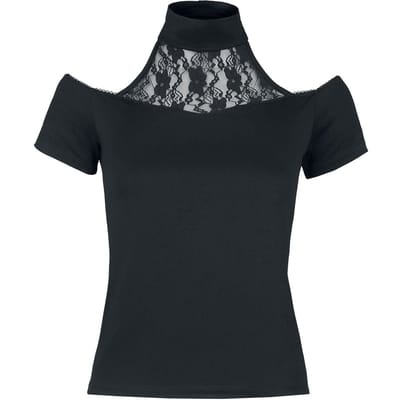 Outer Vision T-shirt - Alexandra - L - voor Vrouwen - zwart