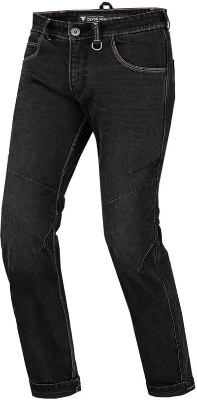 SHIMA Devon Zwart Motor Jeans