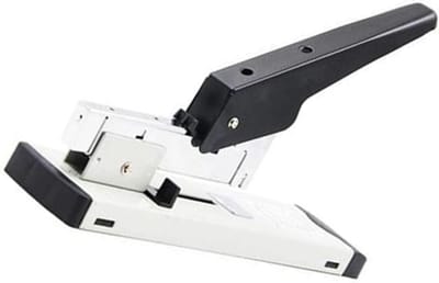 Nietmachine Zwaar - Kantoor Nietapparaat - Documenten Ordenen - 100 Vel Capaciteit - 28 cm Lengte - Grijs