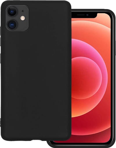 Hoesje Geschikt voor Apple iPhone 11 - Sterk & Shockproof - Hoes Cover - Siliconen Case - Zwart