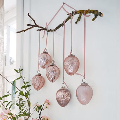 LOBERON Paasei set van 6 Cataleya roze