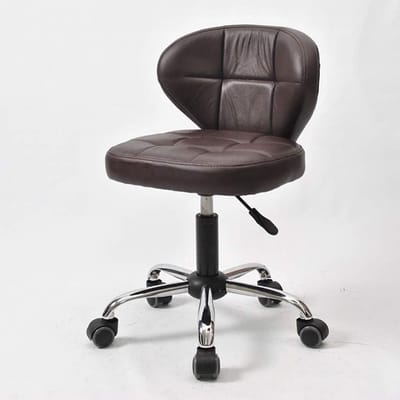 Bürostuhl Echtleder Ergonomisch Höhenverstellbar Drehstuhl mit Rollen Braun – 360° Drehbar Komfortabler Schreibtischstuhl mit gepolsterter Sitzfläche, Chefsessel Design, Premium Office Stuhl für Büro und Home Office – Mobili Bella