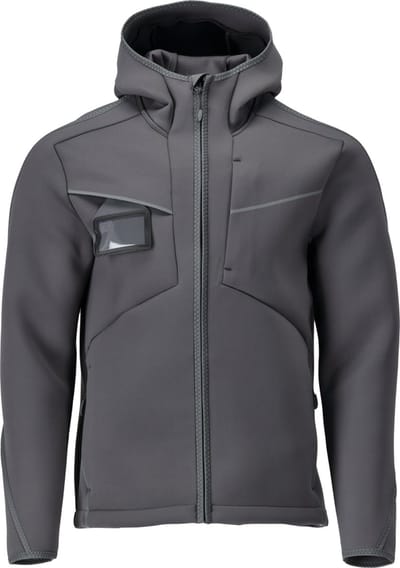 Mascot Customized Softshell jas met capuchon 22086-662 - steengrijs - 2XL