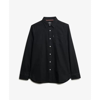 Superdry - Essential Denim Overhemd met Lange Mouwen - Heren - Lange mouwen shirts