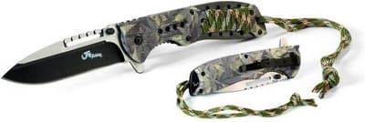 Filfishing - Inklapbaar Mes - Zakmes Camouflage - RVS - 21,5 cm