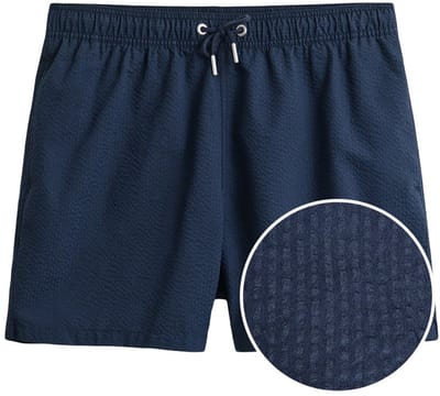 GANT heren zwemshort seersucker blauw