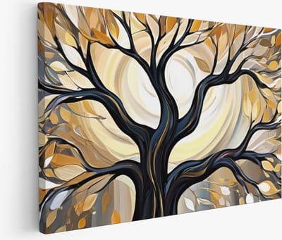 Saammp Muurcirkel Hout - Jonge tijger met blauwe ogen - Natuur - Dieren - Ø 80 - Wandcirkel - Wanddecoratie Cirkel - muurdecoratie Woonkamer - Slaapkamer decoratie - Rond Schilderij