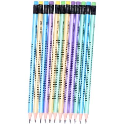 12 Delige Potlood Schilderij Compositie Antislip Pen Set met Slijper Schrijfwaren Vervanging