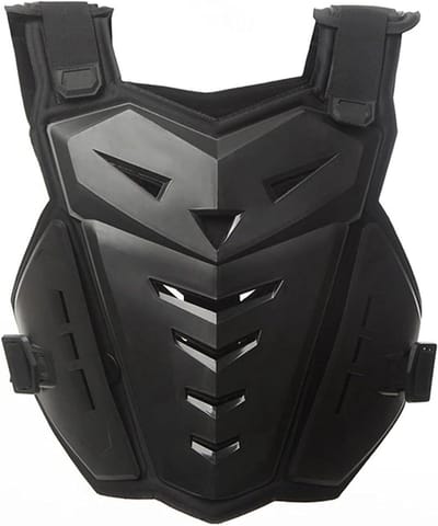 Borstbeschermer Motor - Beschermend Vest - Outdoor Sporten - Verbeterde Ventilatie - 47 x 46 cm - Zwart