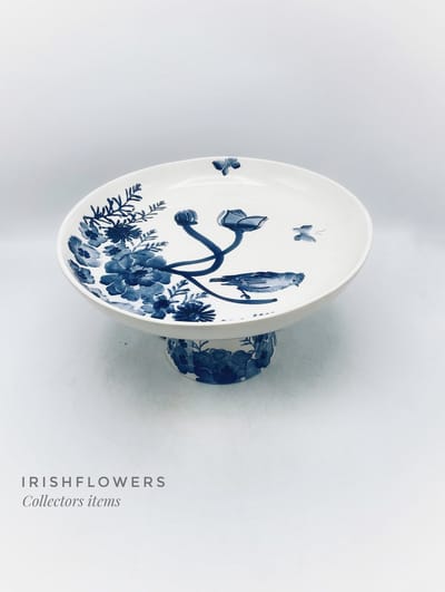 Schaal - Schaal op voet - Villa Pottery - Keramiek - Decoratie - Garden Blue 12