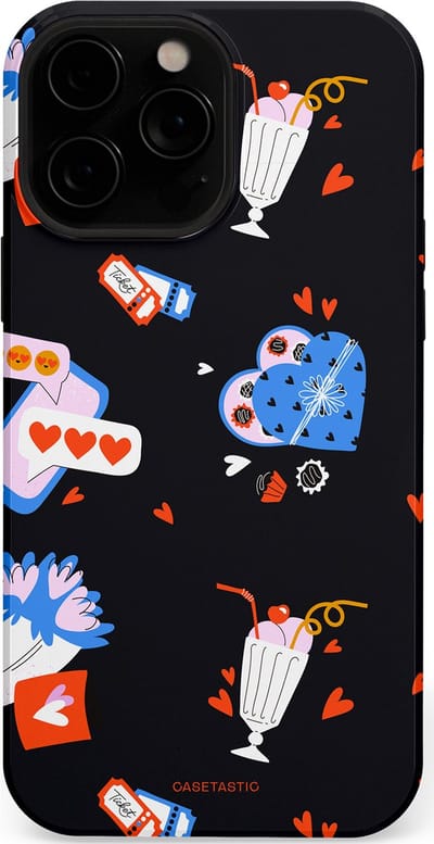Casetastic Hoesje Geschikt voor Apple iPhone 13 Pro Magsafe - Stijlvolle Beschermende Duo-layer Case - Liefdes Kaarten