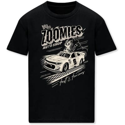 Goodie Two Sleeves - Fun T-shirt - Nascat Zoomies - M tot 3XL - voor Mannen - zwart