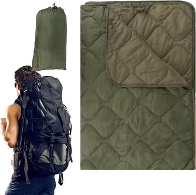 Kampeerdeken - Outdoor deken - Kamperen en Reizen - Waterdicht en Sneldrogend - 650 g - Leger