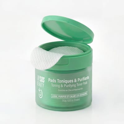 Toner Pads met Zuiverende Werking - My SOS Beauty - 70 Tonerpads - Koreaanse Exfoliërende Gezichtspads - Zink, Melkzuur, Centella Asiatica & Niacinamide - Helpt talg, poriën en onzuiverheden zichtbaar te verminderen