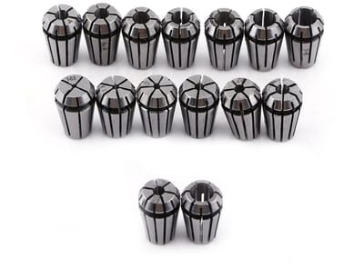 Dailygoody - 15Pcs ER11 Spring Collet Set - Werkholding - Hoogwaardige kwaliteit - Precisie gereedschap - Geschikt voor Frees- en Draaibanken