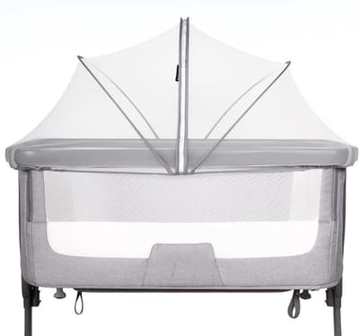 Babybed Hoes - Wieg Net - Insecten Buiten - Ademend Gaas - 55 x 100 x 55 cm - Wit