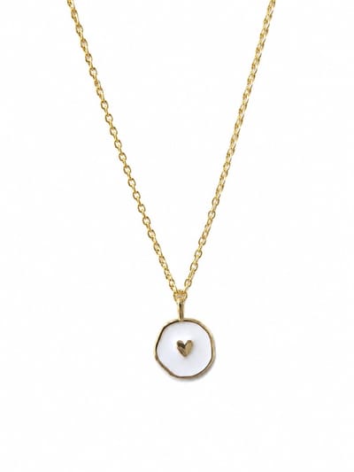 Tienerketting LiLaLove- Goudkleurige ketting- Lange ketting met hartje- Hartje- Ketting 60 cm- Meisjesketting hart