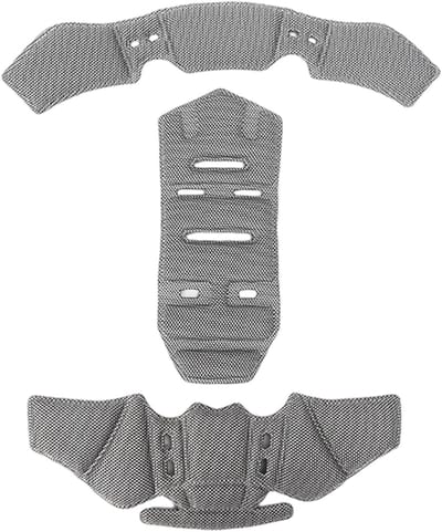 Helmvoering Vervangingsset - Binnenvoering Helm - Comfortabel Rijden - Zacht Ademend Materiaal - Universele Pasvorm - Grijs