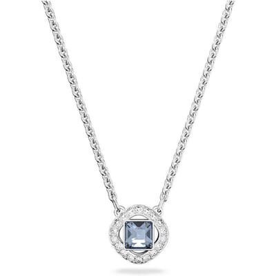 Swarovski Una Angelic Vierkant Geslepen Rhodium Verguld Ketting Dames ketting 5662142 Box (Random Color) white