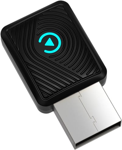 carmdering - Auto Wireless Adapter - Draadloze CarPlay Dongle - Autocompatibiliteitsadapter - Snelle Bluetooth 5.3 Koppeling - Automatische WiFi 6 Verbinding - Duurzaam ABS Kunststof - Compact Mini Ontwerp - Naadloze Navigatie En Muziek - 1 Stuk