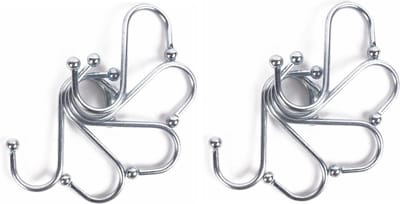 Benson S-haken / ophanghaken - 10-delig - van metaal - 70 mm