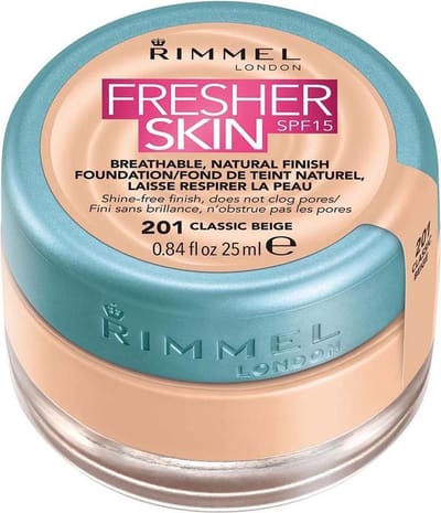 Rimmel London Fresher Skin Spf15 Natural Foundation 201 Classic Beige
