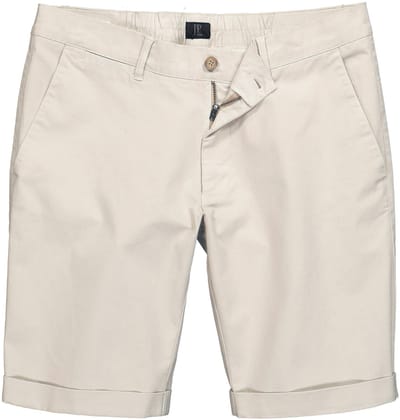JP 1880 - Heren - Chino-bermuda Buik-Fit Regular Fit - Cement - Maat 54