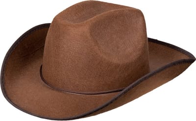Boland - Hoed cowboy Rodeo bruin Bruin - 59 - Volwassenen - Unisex - Cowboy - Indiaan