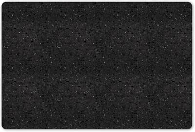 Placemats 45x30 cm - Placemat kunststof - 1 stuk - Graniet - Zwart - Grijs - Borden onderleggers - Decoratie voor op tafel - Keuken tafeldecoratie accessoires - Vinyl onderlegger - Tafelversiering