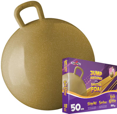 Skippybal gold glitter 50 cm