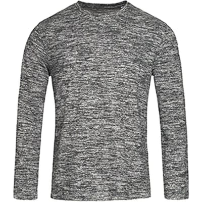 Stedman - Knit Lange Mouwen Sweater - Dark Grey Melange maat S