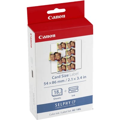 Canon KC-18IL - Instant fotopapier - Inkt/papierset - Voor SELPHY CP-printers - Origineel - 144 stickers