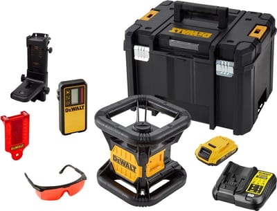 DeWALT DCE074D1R Volautomatische roterende laser rood 18V XR 2.0Ah in TSTAK