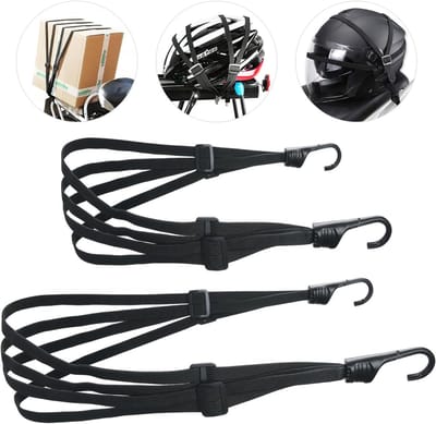 2stuks - Vastzetriemen met haak - Fietsenrek Cargo Sjorriem - Bindriemen - Spanbanden - Bevestigingsriemen - spanbanden - 60cm+90cm