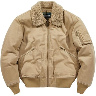 Winter Vliegjack Heren Imitatie Lamswol Gewatteerd Jack Revers Overall Fleece Verdikt Los Thermisch Gewatteerd Jack M kaki