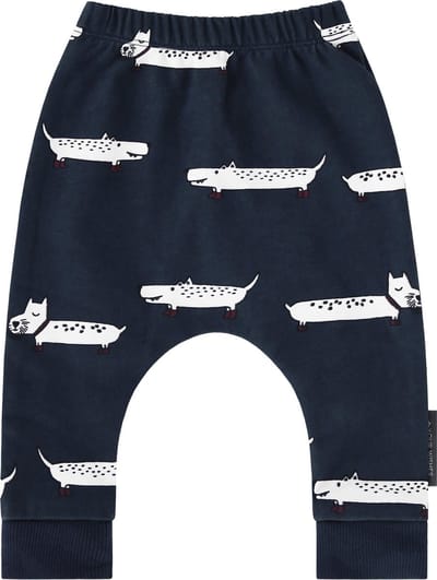 Your Wishes Unisex Broek Puppy in the Park - blauw - Maat 50/56