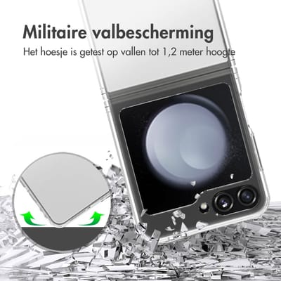 Accezz Hoesje - Geschikt voor Samsung Galaxy Z Flip 6 - Xtreme Impact Backcover 2.0 - Transparant