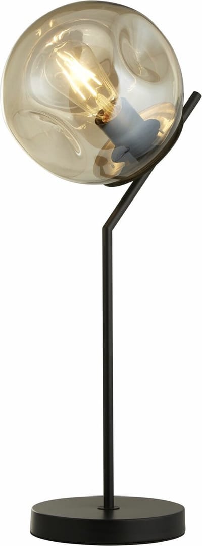Searchlight Zwarte tafellamp Punch design - EU22121-1BK