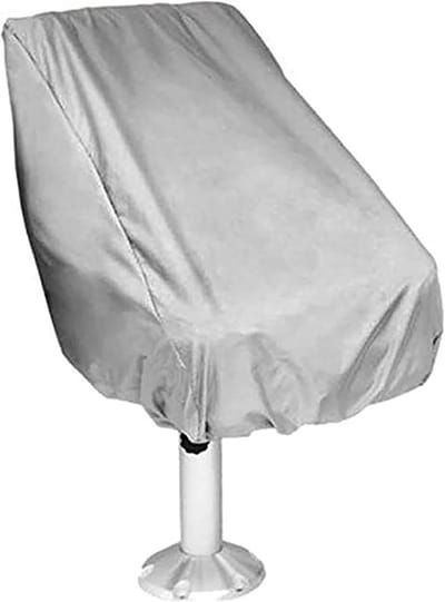 Bootstoelhoes van Oxford-stof, UV-bescherming, waterdicht - Geschikt voor bootstoelen tot 64 cm - Grijs - Weerbestendig