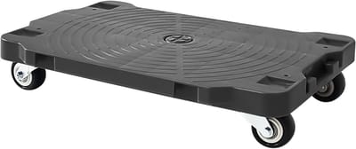 Stevige Transportkar - Dolly Platformwagen - Zwaar Tillen - Uitbreidbaar Platform - 220 lbs Capaciteit - Blauw en Zwart