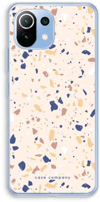 Case Company® - Hoesje geschikt voor Xiaomi Mi 11 Lite hoesje - Terrazzo N°23 - Soft Cover Telefoonhoesje - Bescherming aan alle Kanten en Schermrand