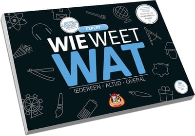 White Goblin Games - Wie Weet Wat: Expert - Partyspel - 2 tot 10 spelers - Speelt snel en de uitleg is nóg sneller - Wie Weet Wat speel je altijd, met iedereen en overal - Ideaal cadeau