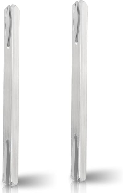 Set van 2 deurhendel spindels 8mm x 130mm vierkante pin vervangingsonderdelen voor deurhardware, gegalvaniseerd staal, solide constructie en duurzame kwaliteit