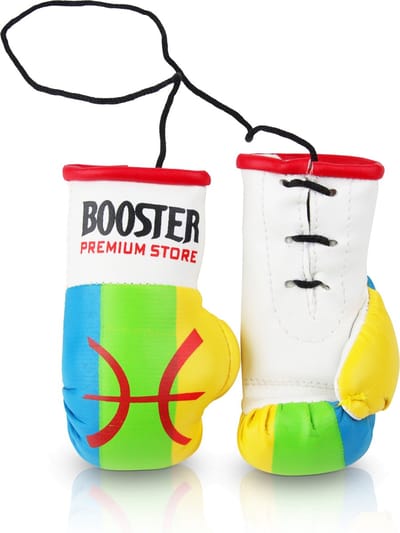 Booster Mini Bokshandschoen Auto Hanger – Amazigh Vlag – Berber Vlag – Auto Spiegel Hanger – Marokkaans Accessoire