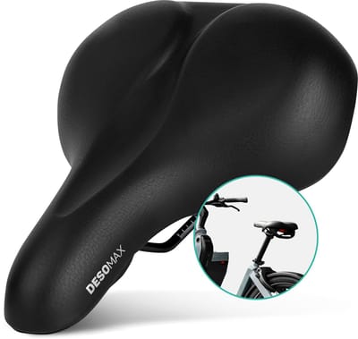 DesoMax Fietszadel Bakfiets en Ebike elektrische fiets Gel Zadel - Unisex - Ergonomisch Design