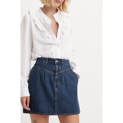 Levi's Featherweight Denim Skirt Blue Maat: W24 | Spijkerrokken Outlet | Dames | Blauw