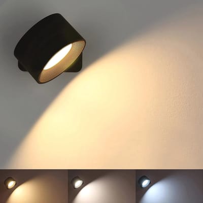 Dimbare Oplaadbare LED Muurlamp - 360° Rotatie, Aanraakbediening, Draagbaar en Multifunctioneel