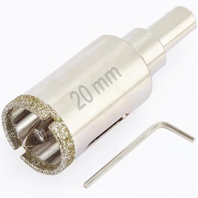 Diamantgatenzaag 3/4 inch met Pilotbit voor Graniet, Marmer, Glas en Tegels