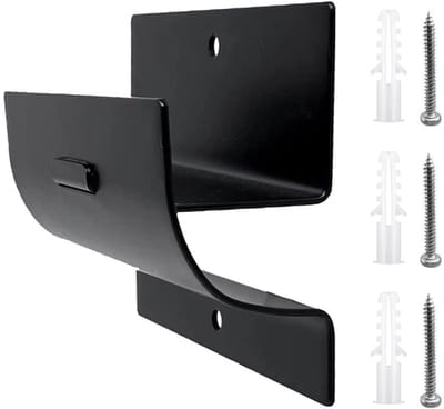 Dailygoods- Ladderhaak Heavy Duty - Wandmontage - Garagehouder - Gepoederd Staal - Tot 22,7 kg - Eenvoudig te Installeren - Opberghaak